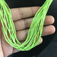 Navajo Green Gaspeite Heishi Necklace | 10 Strand | Sterling Silver | 17" | 10256
