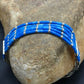 Denim Stabilized Lapis Heishi Bracelet | Sterling Liquid Silver | 5-Strand | 7" | 2935