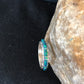 Southwestern Navajo Blue Opal Inlay Ring | Sterling Silver | Sz 9.5 | Authentic Native American Handmade | 10612