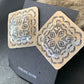 Navajo Sterling Silver Stamped Earrings | Authentic Native American Handmade | 1668