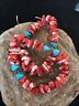 Navajo Spiny Oyster & Turquoise Sterling Silver Earrings | Authentic Native American