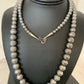 Navajo Pearls Sterling Silver Necklace | Hand-Stamped Bench Beads | 36" | Southwestern | 93336