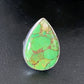 Navajo Green Mojave Turquoise Ring | Sterling Silver | Sz 7 | Authentic Native American Handmade | 11796