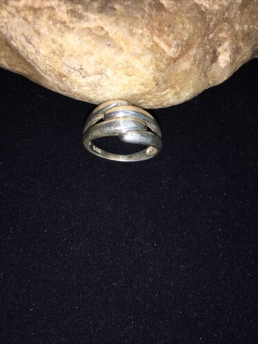 Native American Navajo Women's Swirl Ring | Sterling Silver | Sz 6.5 | 01793