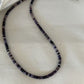 Navajo Sugilite Tube Heishi Necklace | Sterling Silver | 20" | Authentic Native American Handmade | 14517