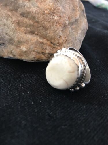 Navajo Sterling Silver Wild Horse Turquoise Ring | Yazzie | Sz 9 | 3497
