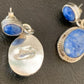 Navajo Denim Lapis Dangle Earrings | Sterling Silver | 1.1" | Authentic Native American Handmade | 1704