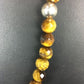 Navajo Native American | 8mm | Tiger's Eye | Sterling Silver Necklace | 20" | Southwestern