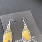 Native American Women's Navajo Bumblebee Jasper Earrings Set | Sterling Silver | Handmade | 1561