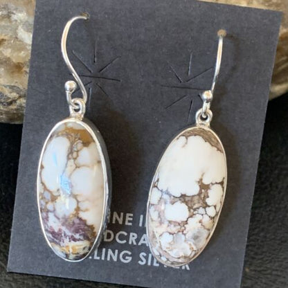 Navajo Wild Horse Earrings Set | Sterling Silver | Authentic Native American Handmade | 12782