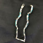 Women's Sterling Silver Turquoise Coral Inlay Link Bracelet | 6.75" | Authentic Native American Handmade | 2027
