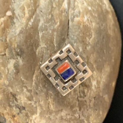 Native American Women's Navajo Blue Lapis Spiny Inlay Ring | Sz 6.5 | 13166 - Masha USA