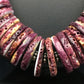 Purple Spiny Oyster Necklace | Navajo Sterling Silver | Authentic Native American Handmade | 23" | 2656