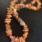 Navajo Red Spiny Oyster Turquoise Necklace | Sterling Silver | Authentic Native American Handmade | 18" | 1812