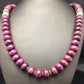 Navajo Purple Sugilite Bead Necklace | Sterling Silver | 23" | Authentic Native American Handmade | 4178