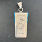 Navajo Kokopelli Stamp Turquoise Inlay Pendant | Sterling Silver | Authentic Native American Handmade | 10958
