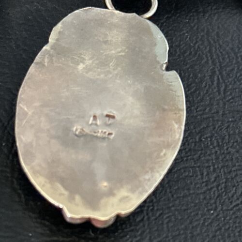 Navajo Denim Lapis Pendant Necklace | Sterling Silver Beads | Authentic Native American Handmade | 1210 - Masha USA