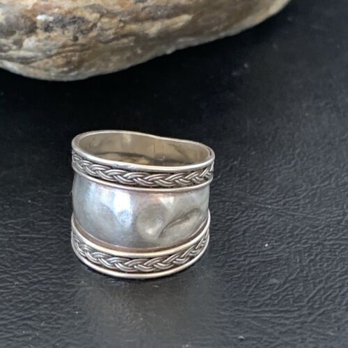 Navajo Men's Band Ring | Sterling Silver | Sz 7 | Authentic Native American Handmade | 10409