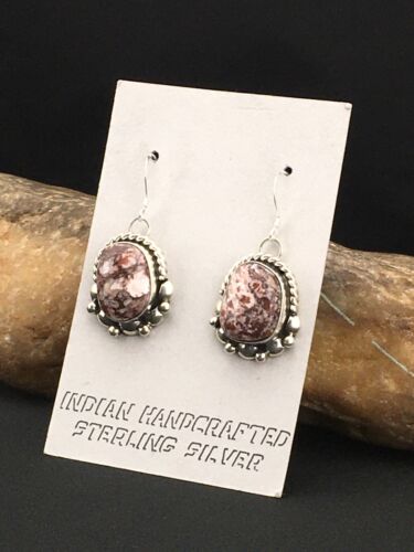 Southwestern Navajo Wild Horse Turquoise Earrings | Sterling Silver | 1" | 1323