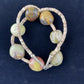 Native American Chunky Sterling Silver Necklace | Faceted Jasper Turquoise | 17" | 10077