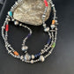 4mm - 16mm Mixed Gauge Sterling Silver Navajo Pearls | Multi-Color Bead | Authentic Native American Handmade Necklace | Length 18"-96"