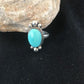 Dry Creek Turquoise Ring | Sterling Silver | Native American Handmade | Sz 11.5