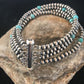 Navajo Pearls  Blue Turquoise Bracelet | 4-Strand | Sterling Silver | Authentic Native American