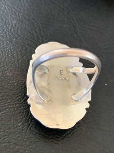 Southwestern Navajo Blue Kingman Turquoise Ring | Sterling Silver | Sz 7 | 12207