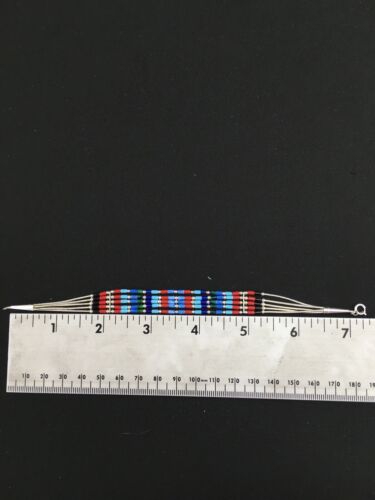Multi-Color Turquoise Coral 5-Strand Bracelet | Sterling Silver | 7" | Native American Handmade | 13608
