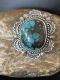 Navajo Blue Spiderweb Turquoise Ring | Sterling Silver | Sz 7 | Authentic Native American Handmade | 10510