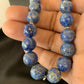 Native American Blue Denim Lapis Bead Necklace | Sterling Silver Heishi | 20" | 11835
