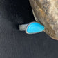 Navajo Blue Turquoise Ring | Sterling Silver | Sz 5 | Authentic Native American Handmade | 10363