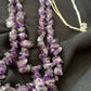 Navajo Purple Amethyst Liquid Heishi Necklace Pendant | Sterling Silver Tubes | Authentic Native American Handmade | 869