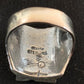 Native American Pueblo Cast Sterling Silver Ring | Sz 10 | 13476