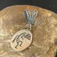 Hopi Kokopelli Stamped Pendant | Sterling Silver | Authentic Native American Handmade | 02031