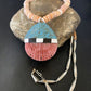 Authentic Native American Santo Domingo Shell Pendant Necklace | Spiny Oyster & Blue Turquoise | 26" | 12519
