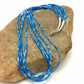 Navajo Lapis Lazuli Tube Heishi Bead 5-Strand Necklace | Sterling Silver | Authentic Native American Handmade | 4197