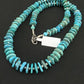 Navajo Sterling Silver Blue Graduated Turquoise Necklace | Authentic Native American | 23" | 1348