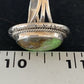 Navajo Green Gaspeite Ring | Sterling Silver | Sz 8.5 | Authentic Native American Handmade | 13780
