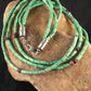 Navajo Spiny Oyster & Turquoise Bead Necklace | Sterling Silver | 21" | Authentic Native American Handmade | 8720