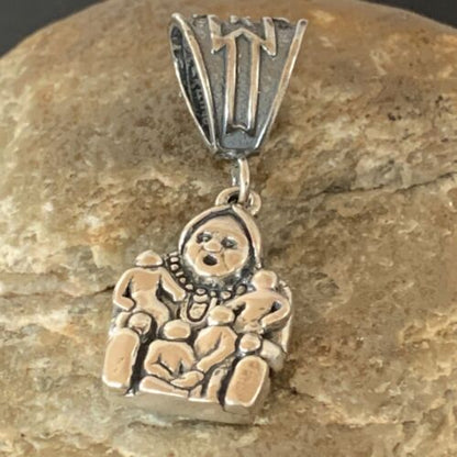 Native American Navajo Storyteller Pendant | Sterling Silver | Authentic Handmade | 2033 - Masha USA