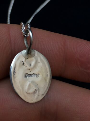 Navajo Mother of Pearls Turquoise Pendant Necklace | Sterling Silver | Authentic Native American Handmade | 18" | 8954