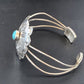 Navajo Turquoise Cuff Bracelet | Sterling Silver | Authentic Native American Handmade | 1219 H Joe