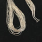 Native American Heishi Tubes Necklace | 30 Strands Liquid Sterling Silver | 23" | 8481