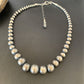 Navajo Pearls Sterling Silver Bead Necklace | 18" Length | 92118