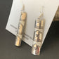 Navajo Stamped Sterling Silver Earrings Set | Authentic Native American Handmade | 11623