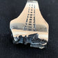 Native American Pueblo Cast Sterling Silver Ring | Sz 14 | 13482