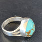 Native American Blue #8 Turquoise Navajo Ring | Sterling Silver | Sz 8.5 | 14018