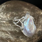 Women's White Baroque Pearl Adjustable Ring | Sterling Silver | Sz 7.5 | 14262