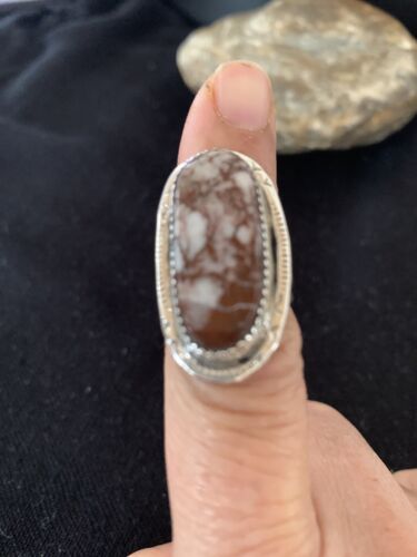 Navajo Wild Horse Turquoise Ring | Sterling Silver | Sz 6 | Authentic Native American Handmade | 1440